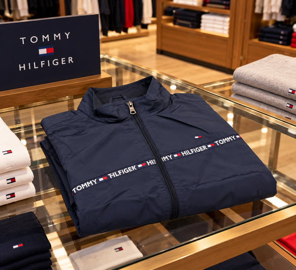 Premium Exclusive High-End Authentic Navy Lightweight Windcheater Jacket