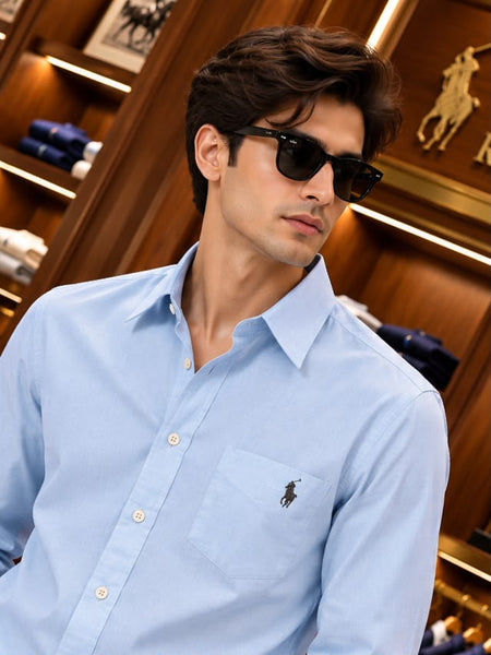 Premium Exclusive High-End Authentic Light Classic Button-Down Shirt