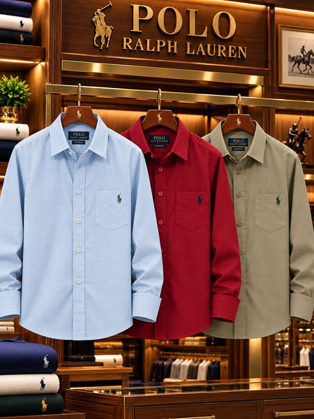 Premium Exclusive High-End Authentic Light Classic Button-Down Shirt