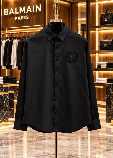 Premium Exclusive High-End Authentic Classic Button-Down Shirt with Emblem Detail