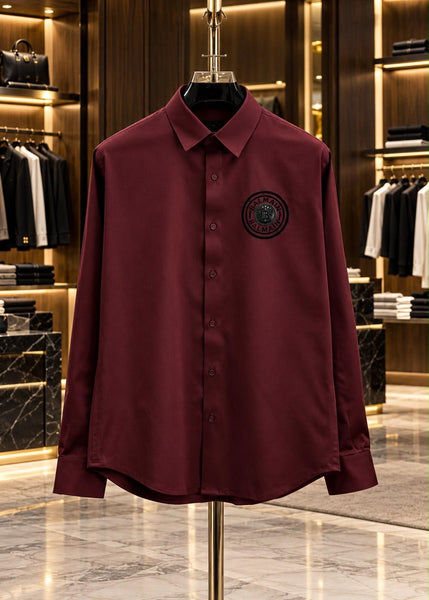 Premium Exclusive High-End Authentic Classic Button-Down Shirt with Emblem Detail