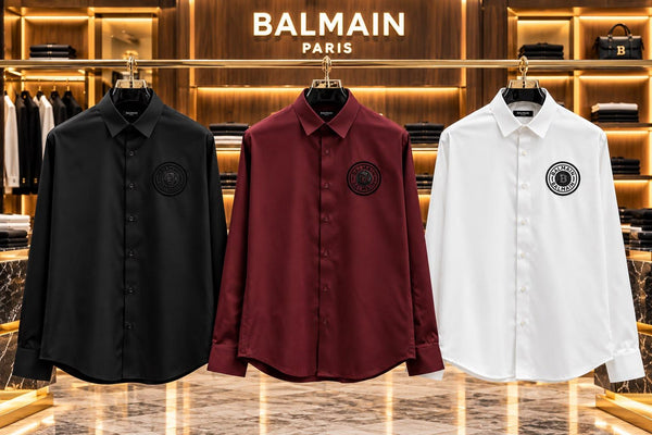 Premium Exclusive High-End Authentic Classic Button-Down Shirt with Emblem Detail
