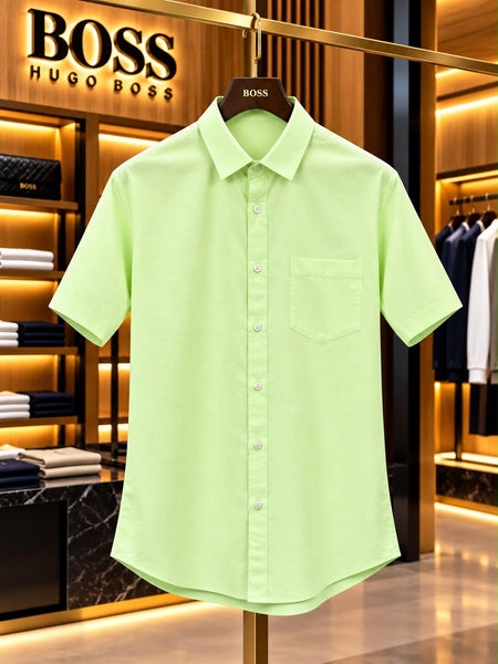 Premium Exclusive High-End Authentic Short-Sleeve Button-Down Shirt