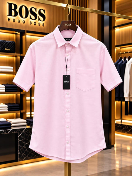 Premium Exclusive High-End Authentic Short-Sleeve Button-Down Shirt