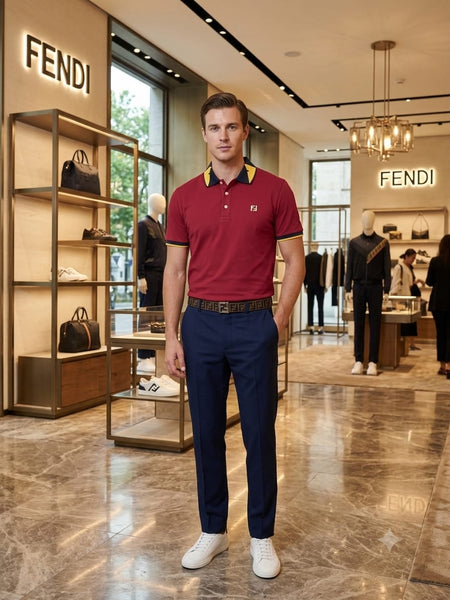 Premium Exclusive High-End Authentic Polo Tee with Contrast Trim