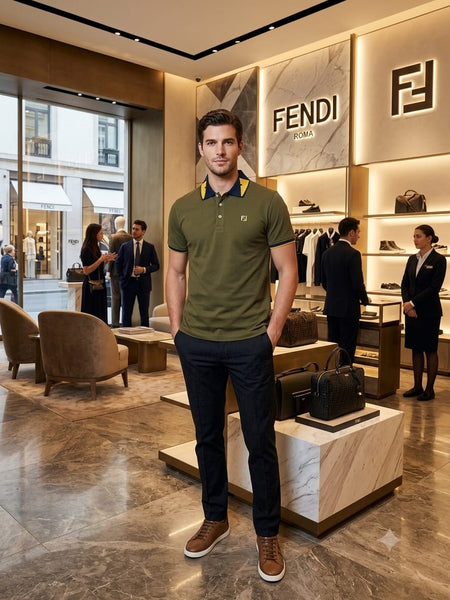 Premium Exclusive High-End Authentic Polo Tee with Contrast Trim