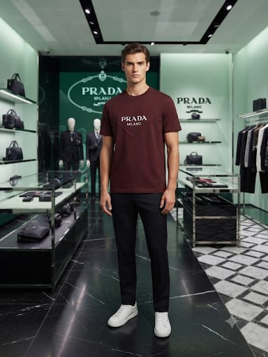 Premium Exclusive High-End Authentic Crew-Neck T-Shirt with Classic Print