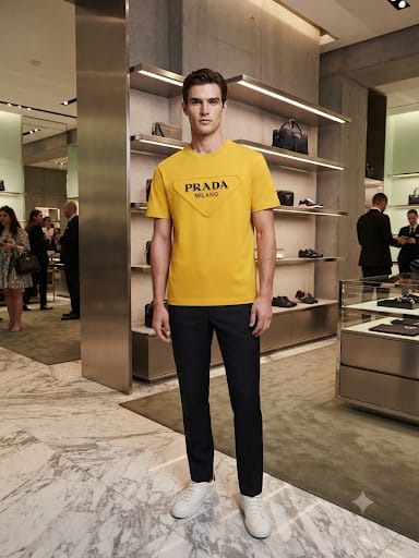 Premium Exclusive High-End Authentic Crew-Neck T-Shirt with Classic Print