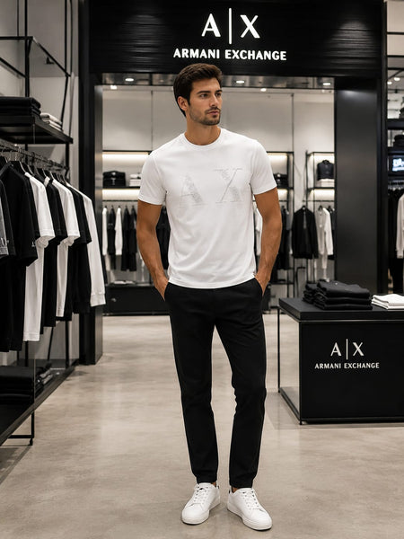 Premium Exclusive High-End Authentic Crew-Neck T-Shirt with Bold Lettering