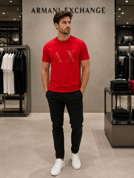 Premium Exclusive High-End Authentic Crew-Neck T-Shirt with Bold Lettering