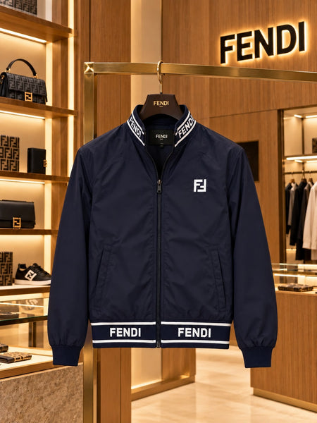 Premium Exclusive High-End Authentic Navy Lightweight Windcheater Jacket
