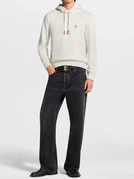 Premium White Hooded Sweatshirt for Men – Stylish & Comfortable Pullover