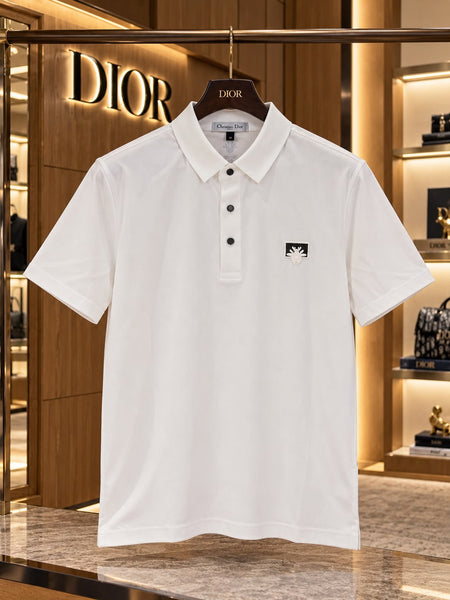 Branded Signature Logo-Plaque  Slim Fit Polo Tee