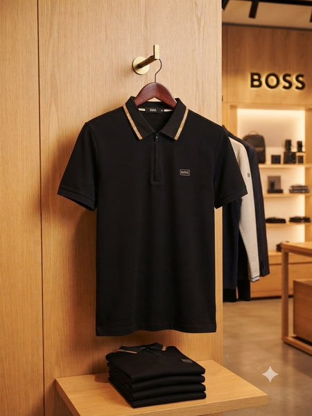 Premium Black Branded Polo T-Shirt for Men