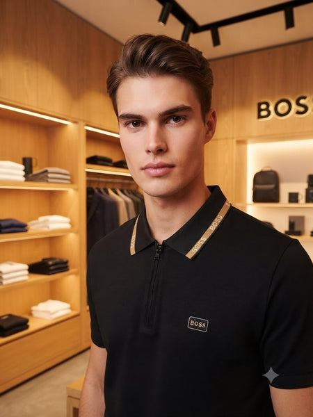 Premium Black Branded Polo T-Shirt for Men