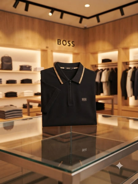 Premium Black Branded Polo T-Shirt for Men