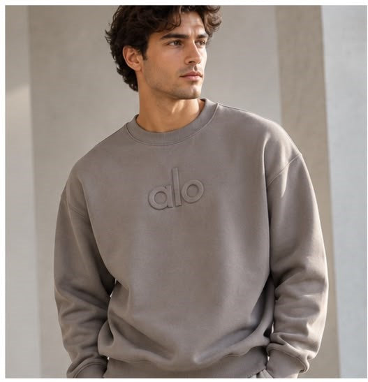 Premium Minimalist Black Crewneck Pullover