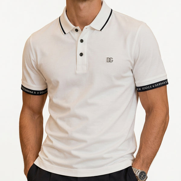 Premium Exclusive High-End Quality Authentic Soft Cotton White Polo Tee Shirt for Men