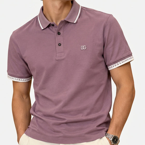Premium Exclusive High-End Quality Authentic Soft Cotton Purple Polo Tee Shirt for Men