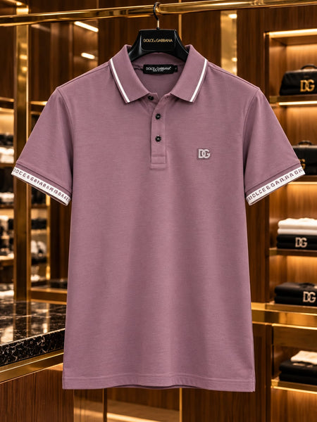 Premium Exclusive High-End Quality Authentic Soft Cotton Purple Polo Tee Shirt for Men