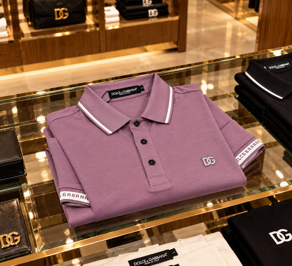 Premium Exclusive High-End Quality Authentic Soft Cotton Purple Polo Tee Shirt for Men