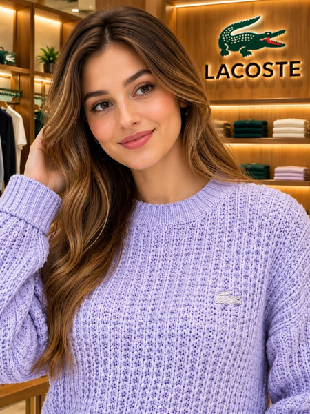 Premium Exclusive High-End Quality Soft Knit Lavender Ladies Pullover Sweater for Women