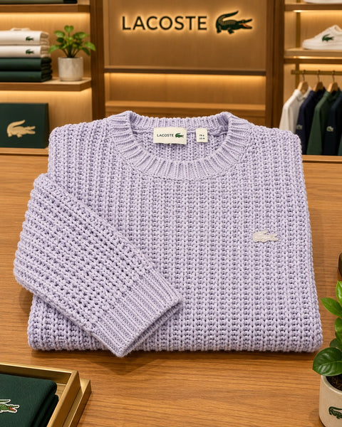 Premium Exclusive High-End Quality Soft Knit Lavender Ladies Pullover Sweater for Women