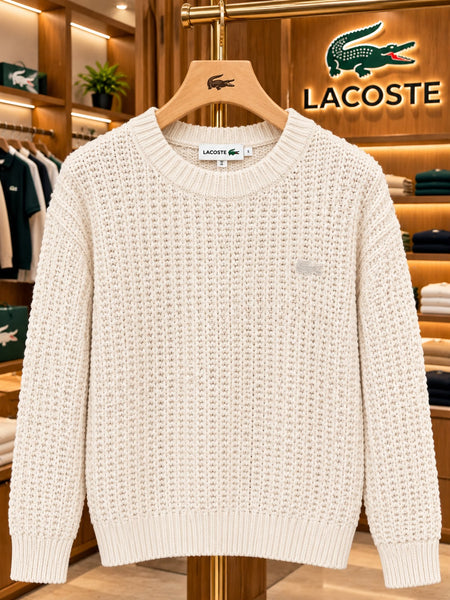 Premium Exclusive High-End Quality Soft Knit Cream Ladies Pullover Sweater for Women