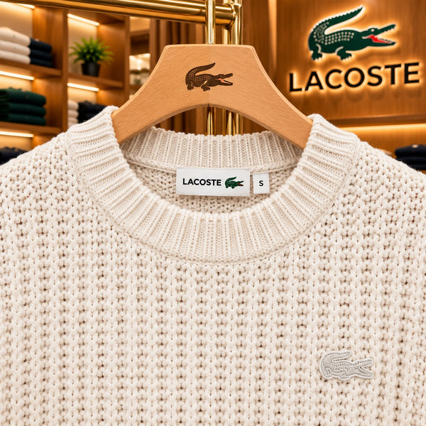 Premium Exclusive High-End Quality Soft Knit Cream Ladies Pullover Sweater for Women
