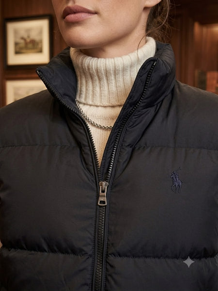 Women's Sleeveless Padded Quilted Puffer Vest Jacket