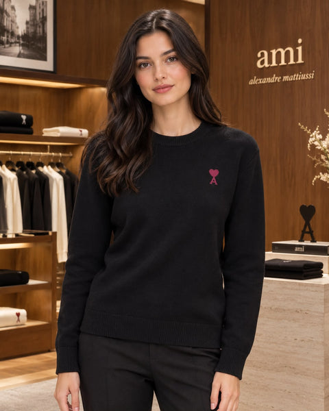 Women’s Premium Crew Neck Sweater – Elegant Full-Sleeve Pullover