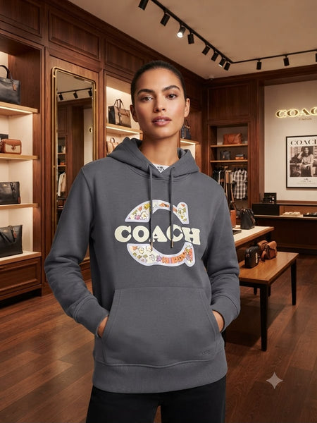 Women’s Premium Graphic Hoodie – Stylish Oversized Pullover with Front Pocket