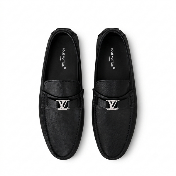 Premium Exclusive High-End Quality Authentic Soft Black Leather Driving Loafer Shoes for Men