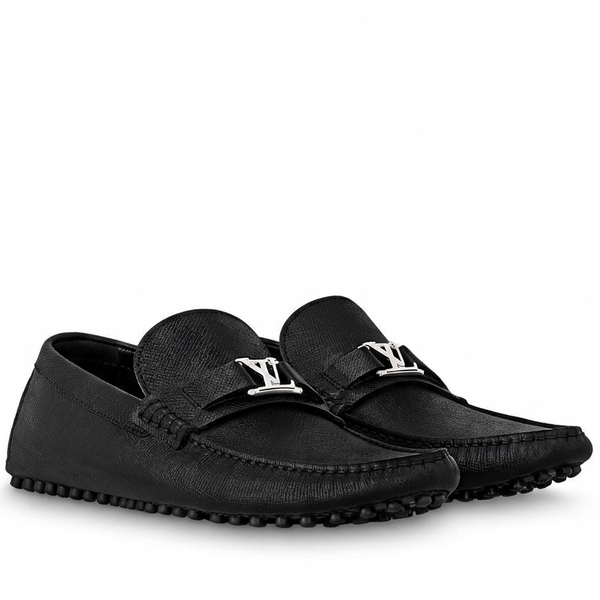 Premium Exclusive High-End Quality Authentic Soft Black Leather Driving Loafer Shoes for Men