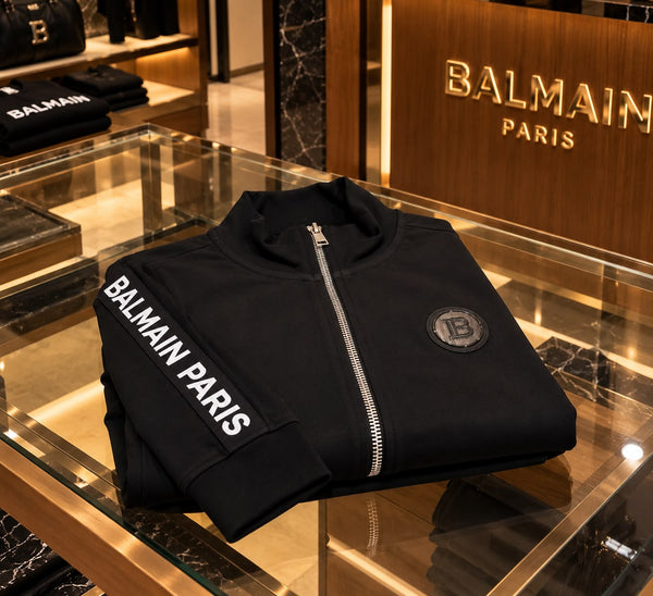 Premium Exclusive High-End Soft Stretch Black Full Zip Sweatshirt for Modern Casual Style