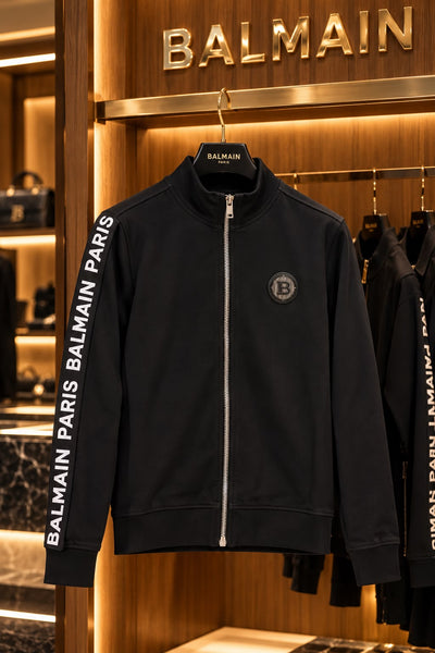 Premium Exclusive High-End Soft Stretch Black Full Zip Sweatshirt for Modern Casual Style