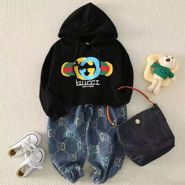 GG Interlocking  Graphic Print  Cute Track set  For Kids