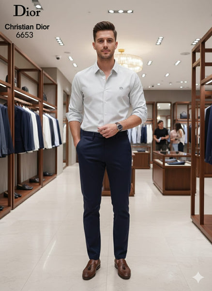 Classic Pinstripe Formal Shirt  Premium Elegant Everyday Wear