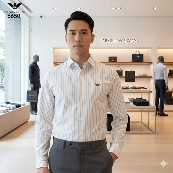 Premium Quality Formal Stripe  Full Sleeve Shirt