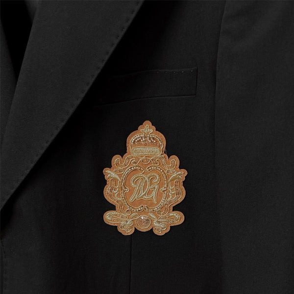 Black Crest Blazer Premium Designer Formal Wear