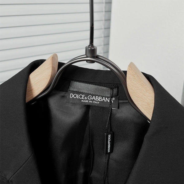 Black Crest Blazer Premium Designer Formal Wear