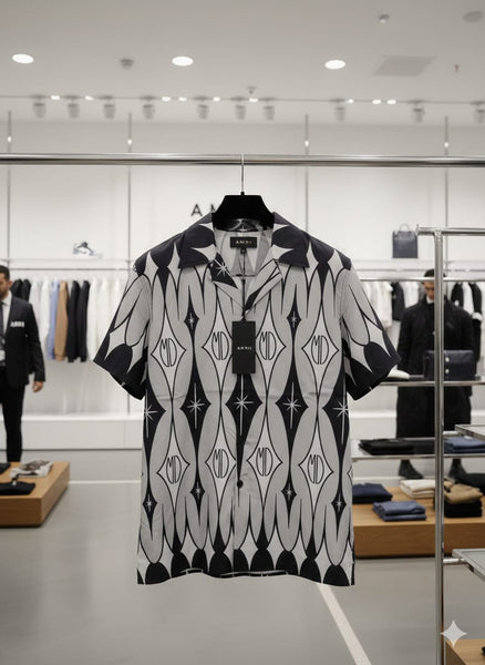 Luxury Argyle-Print  Shirt