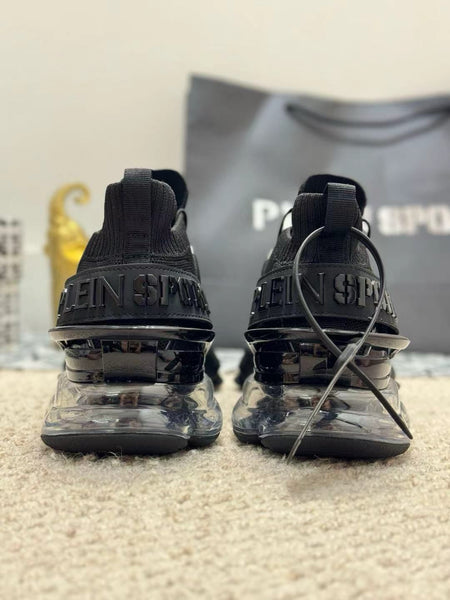 High-Performance Sport Sneakers - All-Black Edition