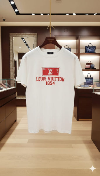 Premium White Designer T-Shirt  Heritage Logo Edition