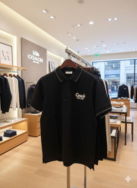 Premium Black Logo Polo T-Shirt