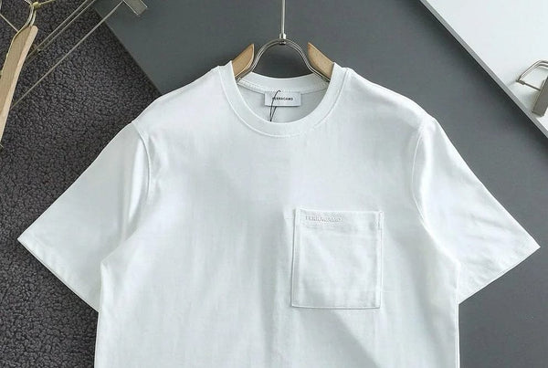 Men’s White Premium Pocket T-Shirt – Minimal Luxury Style