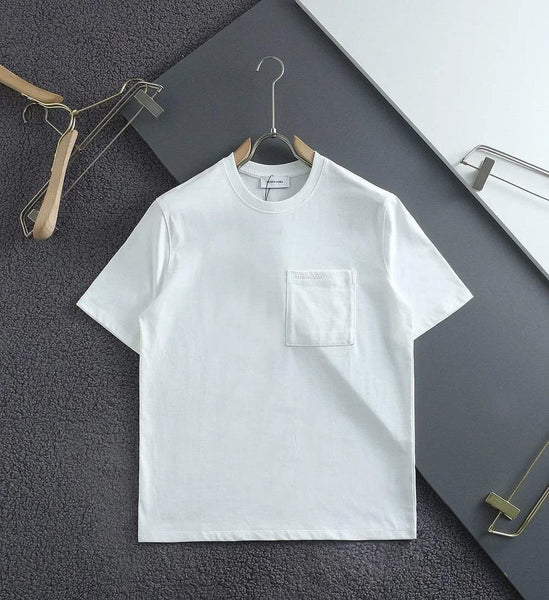 Men’s White Premium Pocket T-Shirt – Minimal Luxury Style