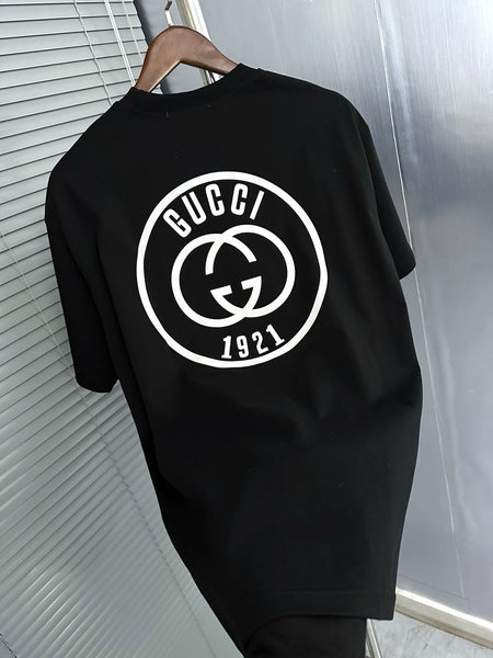 Premium Black Logo T-Shirt  Classic Luxury Street Style