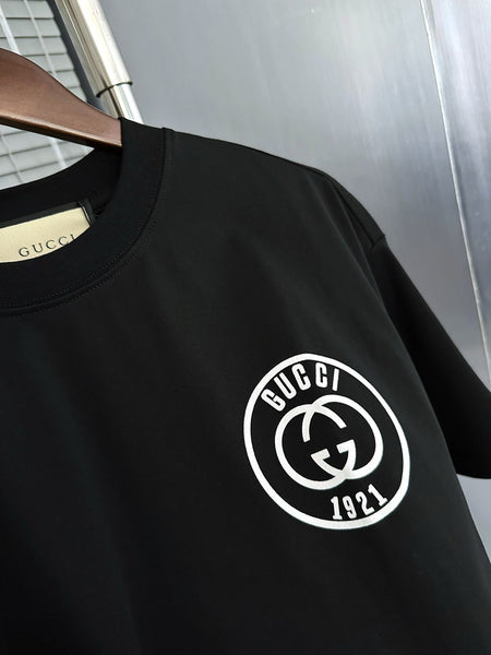 Premium Black Logo T-Shirt  Classic Luxury Street Style