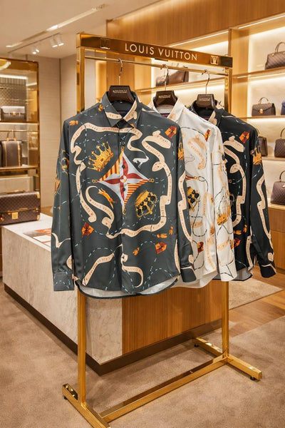 Luxury Monogram Graphic Design Shirt For Men
